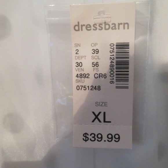 Dressbarn Jacket 3/4 sleeves size XL Polka Dot New - Picture 3 of 7